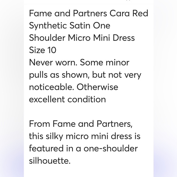 NWOT FAME AND PARTNERS FREE PEOPLE CARA DRESS - Picture 7 of 8